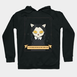 Funny Halloween Cat Wednesday Hoodie